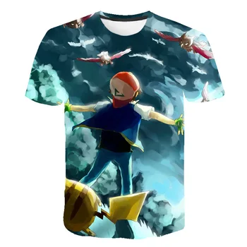 Noi 2021 desen Animat de Moda Copil Fată Băiat Unisex Scurte T Shirt 3D Imprimate Casual de Vara Anime Barbati T-Shirt Copii Haine Topuri Tricouri