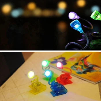 Noi Durabil Reglabil Mini-LED-uri Luminoase Portabil Clip de pe Cartea de Lectură Lumină Practice Lampă de Masă cu Baterie