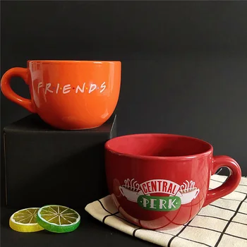 Noi Prieteni Show Tv Central Perk Mare Cana 600 ml Cafea Ceai Cana Ceramica Cana cele mai Bune Cadouri Pentru Prieteni