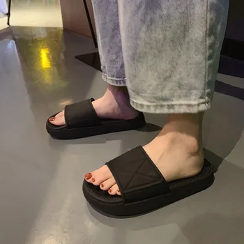 Noi Vara Sandale Papuci De Casa Pentru Femei Platforme Casual Sneaker De Masaj De Lux Vulcaniza Pantofi Moale De Culoare Solidă Două Seturi