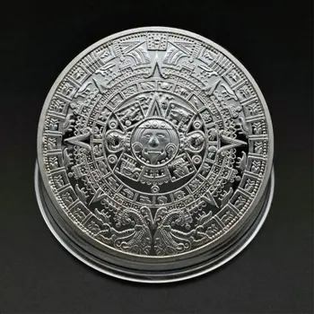 Non-moneda Piramide de Argint American Memorial Monede de Aur Aztec, Maya Mexic Externe