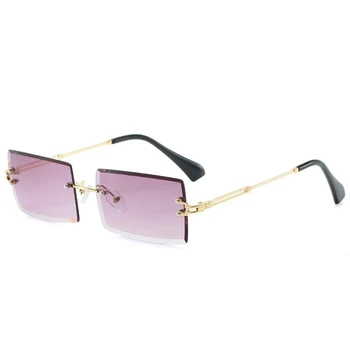 NONOR fără ramă pentru Femei ochelari de Soare Moda Gradient de Lentile de ochelari de Soare Lady Vintage Aliaj Picioare Clasic Nuanțe de Designer UV400