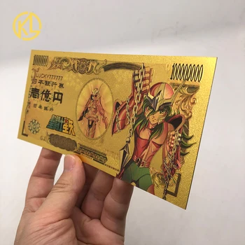 Nou tip Versiune 5pcs/set Anime-ul Japonez de Aur Dejucat Bilete Saint Seiya Carduri de Plastic pentru Cadou Amuzant și de Colectare