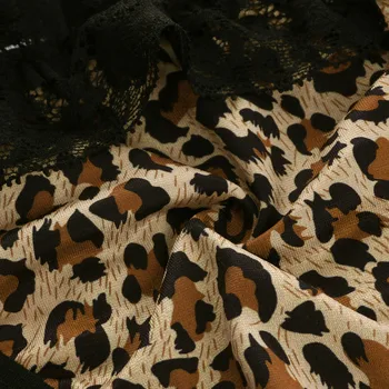 Noua Lenjerie Sexy Leopard De Imprimare Femei Translucid Lenjerie De Dantela Pură Rezervor De Dantelă Sexy Chiloți Tong Transparent Chiloți