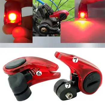 Noul Mini Biciclete Lumini de Frână Muntele Coada de Lumină din Spate Ciclism Lumină LED-uri Durabile pentru Biciclete Lumini de Biciclete Dotari