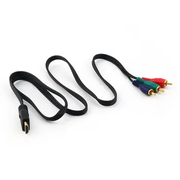 Noul Mini HDMI-compatibil cu 3RCA Video Component Cablu de Conectare a Converti Hub Cablul de Linie en-Gros de Aur Conector RCA Polybag