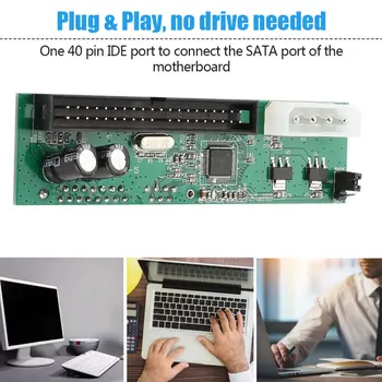 Noul Top de Vânzare LESHP SATA LA IDE PATA Convertor Adaptor Plug&Play Suport Modul 7+15 Pin 3.5/2.5 SATA HDD DVD Adaptor