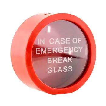 Noutatea Roșu Rotund Caseta De Bani În Caz De Urgență Monedă Gadget Cadou Pentru Copii