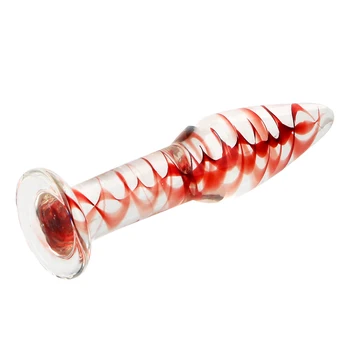 OLO Cristal Dildo Transparent dop de Fund de Sticlă Anal Plug Masturbarea femeilor Adulte Produse de jucarii Sexuale pentru Femei