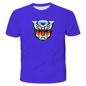 Optimus Logo-ul de Vara tricou de Desene animate Transformers băieți haine de Moda T-shirt de Imprimare fete haine Copii haine pentru Copii