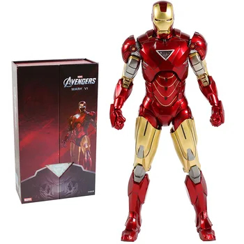 Original Autentic Iron Man Mark VI MK6 PVC figurina de Colectie Model de Jucărie
