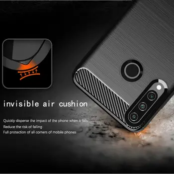 Pentru HUAWEI Y 9 8 7 6 5 S P O PRO Prim-Textura Periat Caz de Telefon rezistent la Șocuri Capac din Fibra de Carbon de Lux Caz