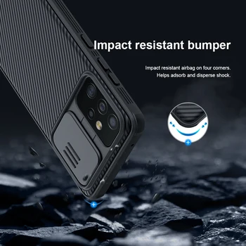 Pentru Samsung A52 Caz Cover NILLKIN Plastic Dur Slide aparat de Fotografiat Lentilă de Protecție Capacul din Spate Caz pentru Samsung Galaxy A52 5G/4G