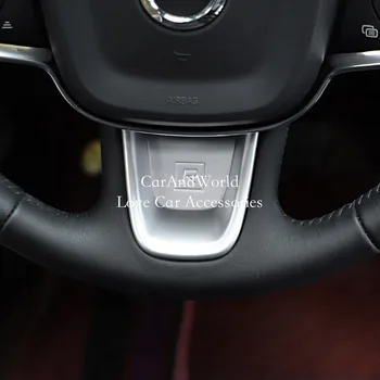 Pentru Volvo XC40 2018 2019 Interior Volan Panou de Control Buton Capac Capitonaj Protector ABS Autocolant Auto-Styling Accesorii