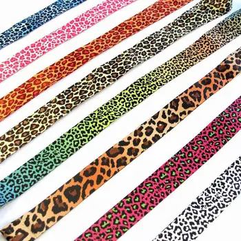 Personalitate Nailon Leopard Imprimate Cheie Șnur Ghepard ID Insigna Deținătorii de Animale de Telefon Gât Bretele Cu Breloc