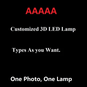 Personaliza 3D LED Lampă de Servicii Pentru un Singur Un Preț Personaliza Fotografiile Imagine Etc Contactati-ne Pentru Detalii