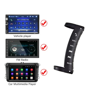 Podofo Universal multifuncțional Volan Masina de Control de la Distanță SWC Butonul Pentru 2 din Andriod Radio Auto GPS Auto FM Bluetooth