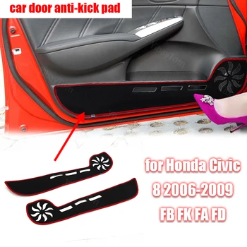 Poliester Trim Decal Covor pentru Honda Civic 8 2006-2009 FB FK FA FD Portiera Anti Kick Pad de Protecție Autocolant Mat Accesorii