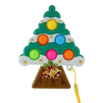 Pomul De Crăciun Se Frământa Reliver Stres Jucării Împinge Bubble Antistres Jucarii Copii Adulți Senzoriale Jucarii