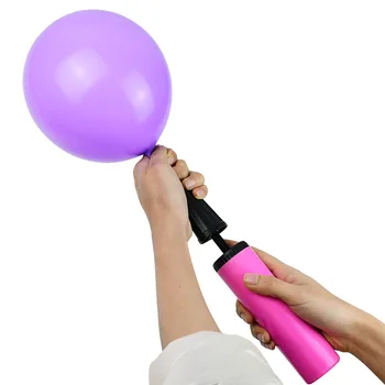 Portabil Din Material Plastic Pompă Cu Balon Latex, Baloane Folie Pneumatic Tool Baloane Accesorii Mână Împinge Inima Pentru Nunta, Petrecere De Aniversare