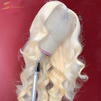 Pre Smuls 613 Blonda Peruca din Par Uman Profundă a Corpului Val HD Dantelă Transparentă Față Glueless Peruci Pentru Femeile de culoare de Închidere