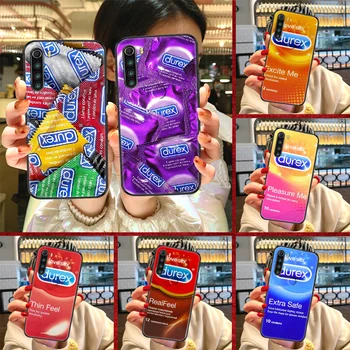 Prezervativ Durexes de Brand caz de Telefon Pentru Xiaomi Redmi Nota 7 7A 8 8T 9 9 9 10 K30 Pro Ultra negru rezistent la apa moale de lux, coperta 3D