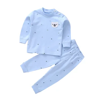 Primavara Toamna Copil Drăguț Nou-născut Băieți Fete Îmbrăcăminte Tinuta Seturi Maneca Lunga din Bumbac Top+ Pantaloni Set pentru 0-24M Haine pentru Sugari, Seturi