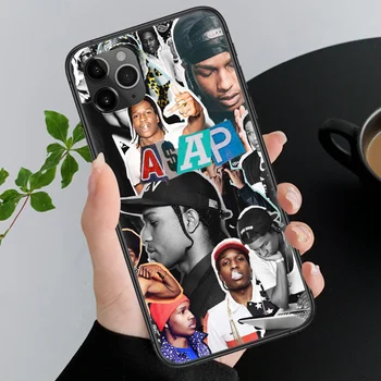 Rapperul ASAP Rocky testarea Telefon Acoperi Caz corp Pentru iphone 5 5s se 2 6 6s 7 8 12 mini plus X XS XR 11 PRO MAX silicon negru
