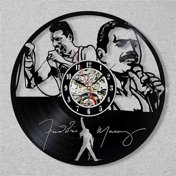 Regina Rock Band Ceas de Perete cu Design Modern Tema Muzica Clasica disc de Vinil Ceasuri ceasuri de Perete Art Decor Acasă Cadouri pentru Muzician