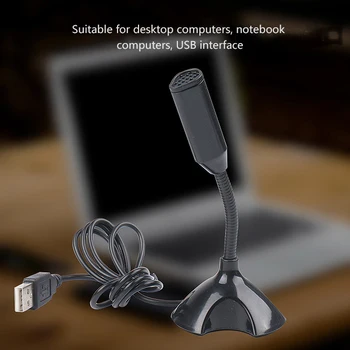 Reglabil Laptop USB Mini Microfon de Studio Discurs Microfon Stativ de Microfon Cu Suport Pentru PC Desktop de Înaltă Calitate
