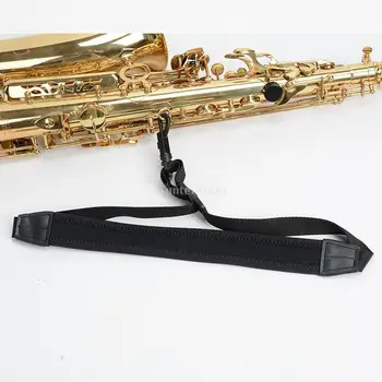 Reglați Oboi Alto Saxofon Tenor Curea de Gât Durabil de Piele PU Chinga Curea pentru Clarinet Bariton Soprana Corn