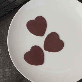 Regulat în Formă de Inimă de Ciocolată Stencil Mucegai Tort de Decorare Silicon folie de Transfer Chablon DIY Desert de Ciocolata Ornat