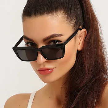 Retro Bold PC Cadru ochelari de Soare pentru Femei Dreptunghi Decorare Ochelari de Soare Bomboane de Culoare Celebritate pe Internet Recomand