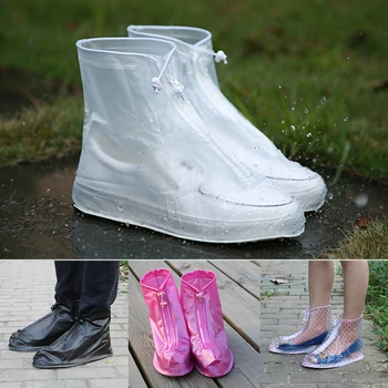 Rezistent La Apa Aluneca Ploaie Pantofi Acoperă În Aer Liber, Drumeții Călătorie Ciclu De Cizme De Ploaie Instrument Pentru Femei, Omul Cu Fermoar High-Top Protector