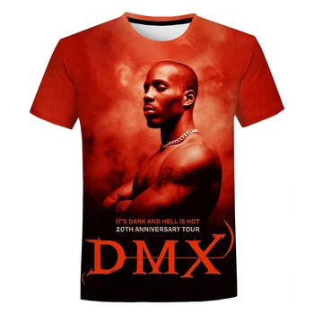 RIP DMX 3D Tricou Rapper-ul 3D Print T Camasa Retro de zi cu Zi Topuri Bărbați Femei Hip Hop Topuri