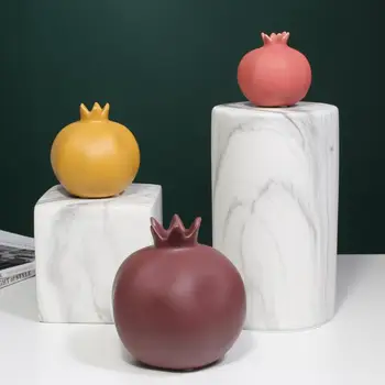 Rodie Vaza Ceramica Figurine Solid Matt Culoare Living Decorul Camerei Raft De Perete Decor Meserii Dormitor Ghiveci De Creație N