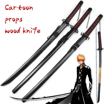 Sabie de lemn Armă Înălbitor Espada Cosplay Arme Sabie Katana Prop Lemn Samurai Ninja Cuțit Scena Festivalului Nihontou Jucarii pentru Adolescenti