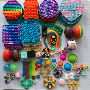 Se frământa Jucării Pachet Anti Stres Jucărie Set de Relief Cadou pentru Adulti Fata de Copii Senzoriale Antistres Relief Autism Anxietate Figet Băiat Jucărie