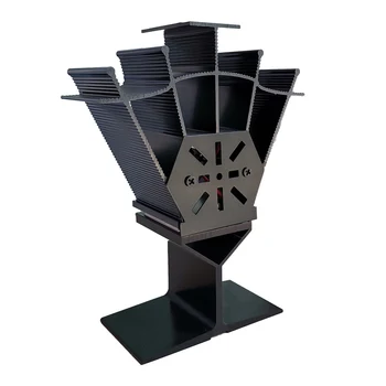 Semineu De Căldură Alimentat Aragaz Fan Log Lemn Arzător Liniștit Acasă Șemineu Fan Dispersarea Aerului Cald În Jurul Valorii De Cameră Aragaz Electric