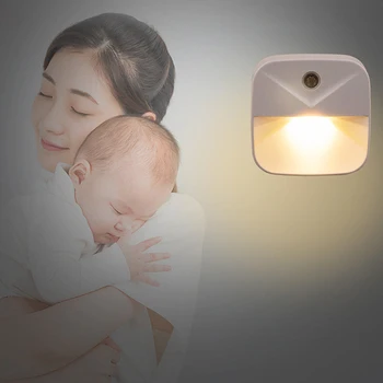 Senzor inteligent Lampă de Noptieră Nou Ciudat Cadou Creativ Lampă cu LED-uri Plug-in de economisire a Energiei Lumina de Control Lumina de Noapte