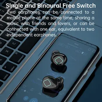 Setul cu Cască fără fir Noul M6 TWS Bluetooth 5.1 Căști In-ear Căști Mini Dual Baterie de 4000 MA Sport Stereo HIFI CONDUS Căști