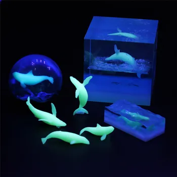 SNASAN 4pieces/5pieces 3D Micro Balena Ocean DIY Rășină Material de Umplere Bijuterii Epoxidice Cristal Matrite Figurine Pentru a Face Bijuterii