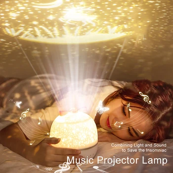 Steaua Proiector de Lumini de Noapte cu Muzică Bluetooth Galaxy Light Dormitor de Decorare a CONDUS Atmosfera Lampă Copii Cadouri pentru Copii de Proiecție