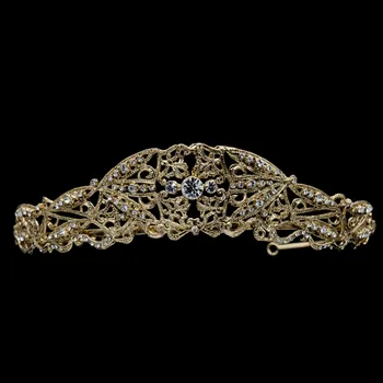 Stras Nunta Coroane Austriece Cristale Vintage Coronite de Mireasa de Păr Bijuterii Accesorii Femei Coroana de Ziua CR15006