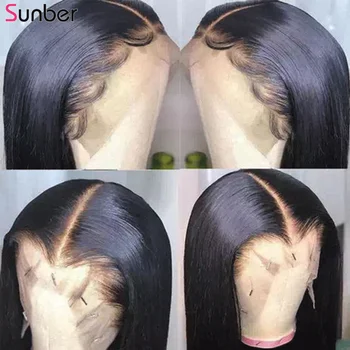 Sunber Hair150% Densitate glueless Dantelă Față Peruci Par Uman Pentru Femei de culoare Brazilian 13X4 Direct Dantelă în Fața Peruca Remy de Păr