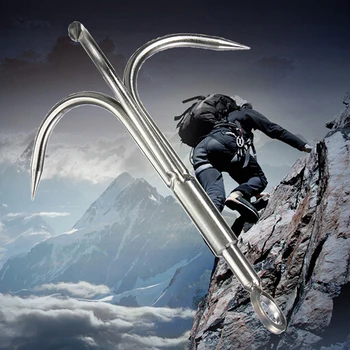 Supraviețuirea Cârlig Claw 3 Gheare De Supraviețuire În Aer Liber Siguranță Alpinism, Zbor Cu Gheare Portabil Oțel Rock Alpinism În Aer Liber Instrumente