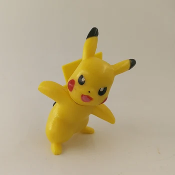 Takara Tomy Pokemon 4-6cm Charmander Popplio Litten Pikachu Rowlet Treecko Eevee Fennekin Greninja Anime Acțiune Figura Păpuși de Jucărie