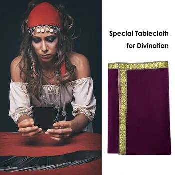 Tarot Masă Divinație Carte de Tarot Pad Magic Rune, Tarot Masă de Altar Pânză Groasă de Masă 50X50cm Jocuri de Masă Mat