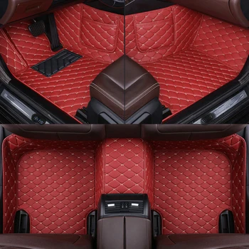 Telefon personalizate de buzunar mașină de podea pentru VW GOLF CC T-ROC Bora EOS PÂNĂ Caddy polo Jetta New Beetle Passat covor din piele Durabile