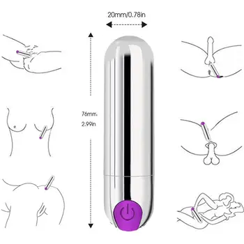 USB de Reincarcare Puternic Adult Sex Toys Produs de Glont Vibrator cu 10 viteze Vibratoare Formă de Mini rezistent la apa G-spot Masaj Stimulator